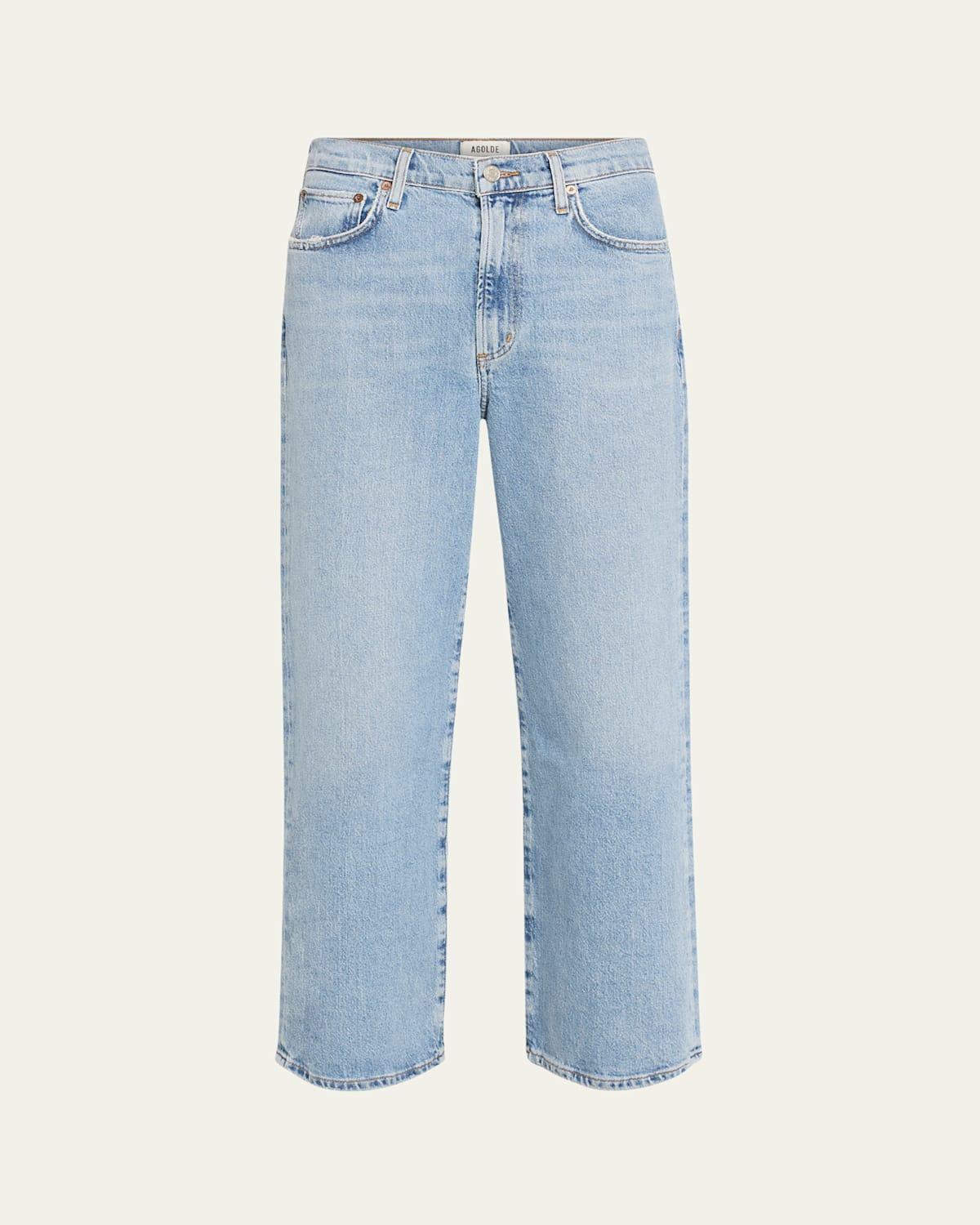 Womens Harper Mid-Rise Relaxed Crop Jeans product image