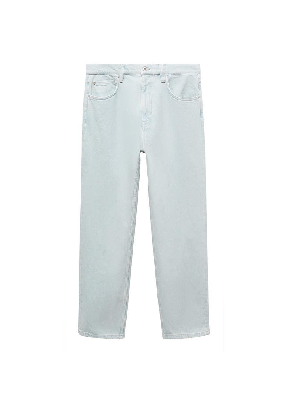 MANGO MAN - Relaxed fit washed effect jeans bleach blueMen Product Image