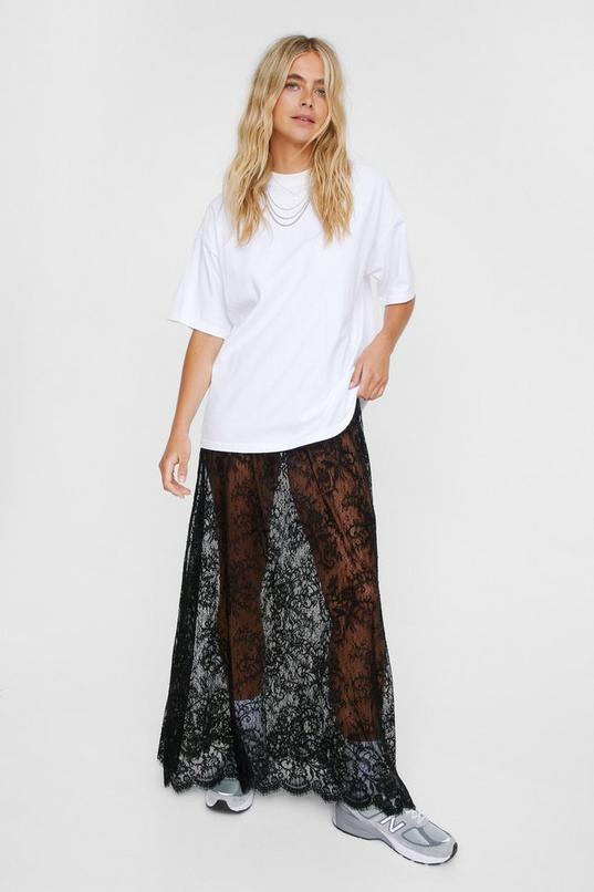 Lace Aline Maxi Skirt product image