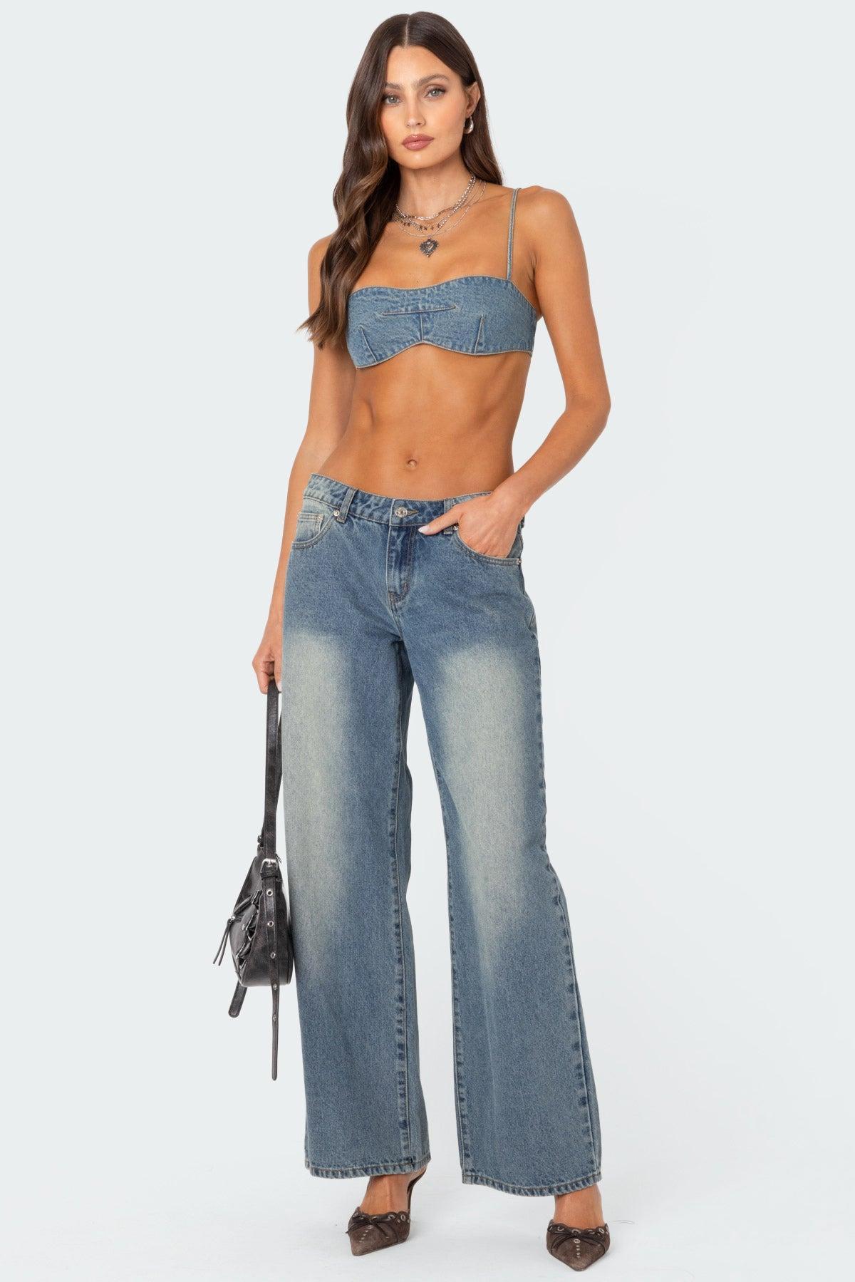 Brandy Denim Bralette Product Image