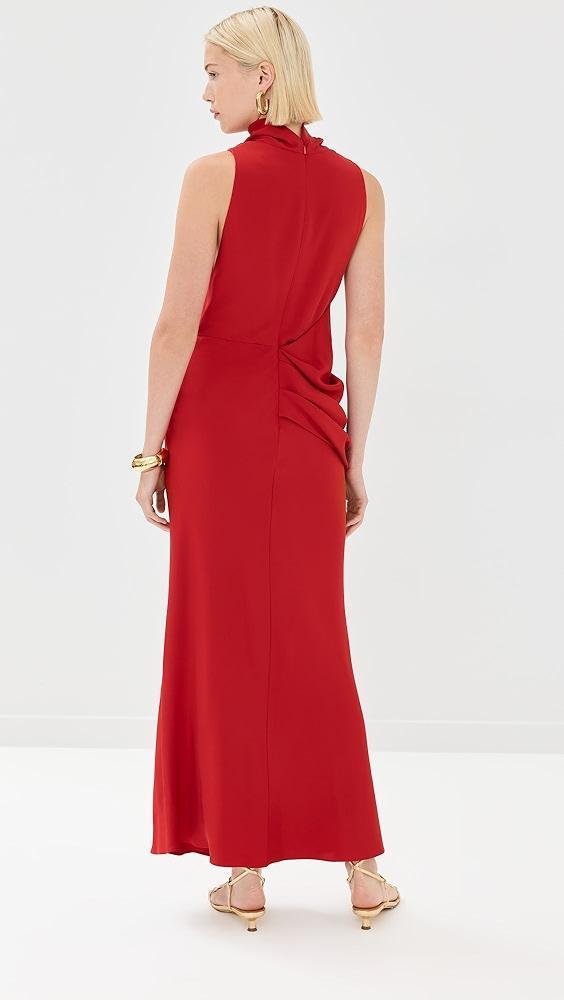 Brandon Maxwell The Frida Draped Cowl Neck Dress | Shopbop Product Image