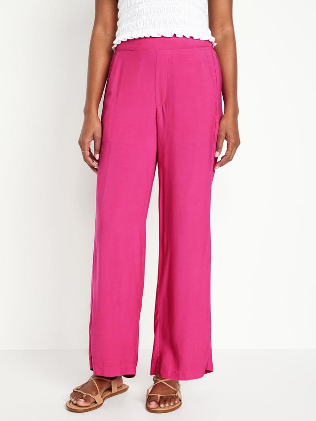 High-Waisted Playa Wide-Leg Pants Product Image