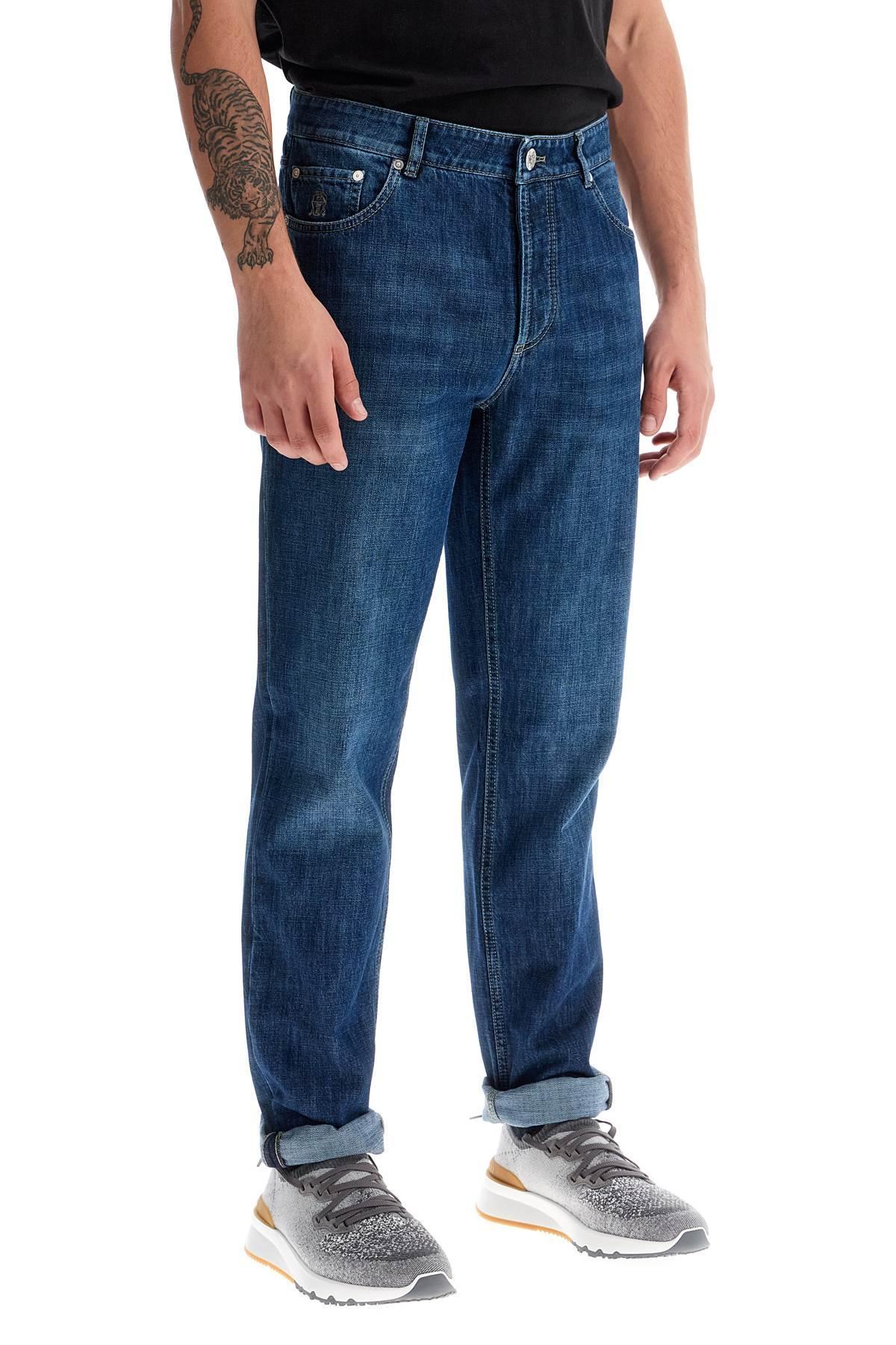 BRUNELLO CUCINELLI Traditional Fit Jeans For Men In Blue product image