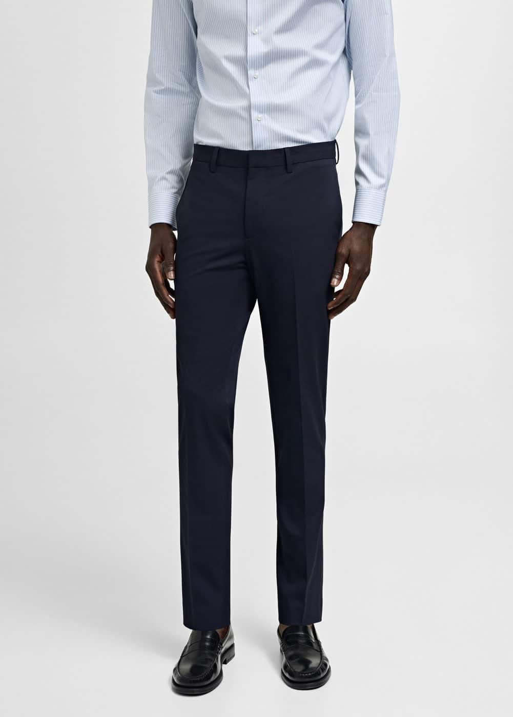 Mango Mens Stretch Fabric Super Slim-Fit Suit Pants Product Image