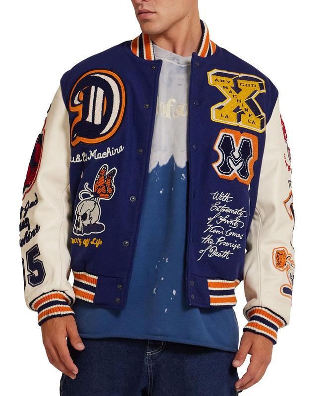 Amanita Varsity Jacket - Patriot Blue Product Image