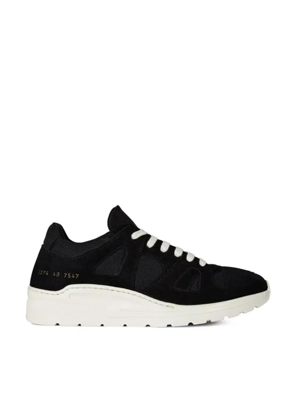 COMMON PROJECTS Black Cross Trainer Sneakers Product Image