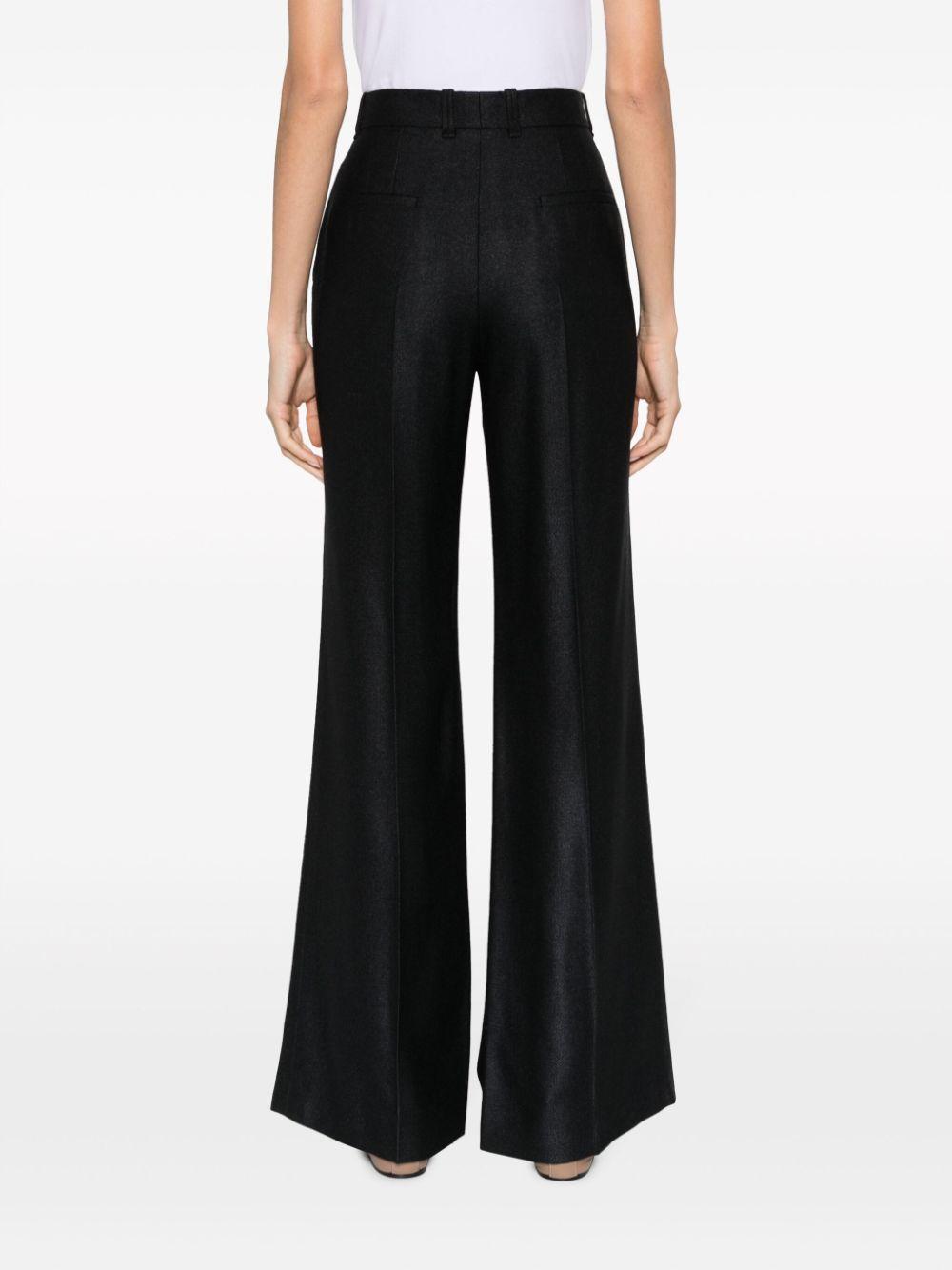 Tailored Flared Trousers In Black Product Image