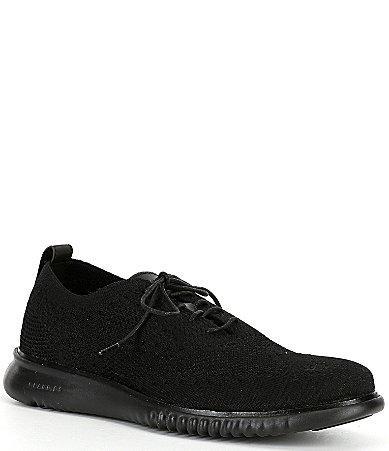 Cole Haan Mens 2.ZERGRAND Wingtip Oxford Shoes - Black Size 10 Product Image