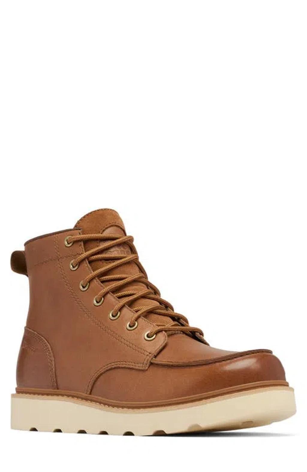 SOREL Slabtown 62 Waterproof Moc Toe Boot In Velvet Tan, Tobacco Product Image