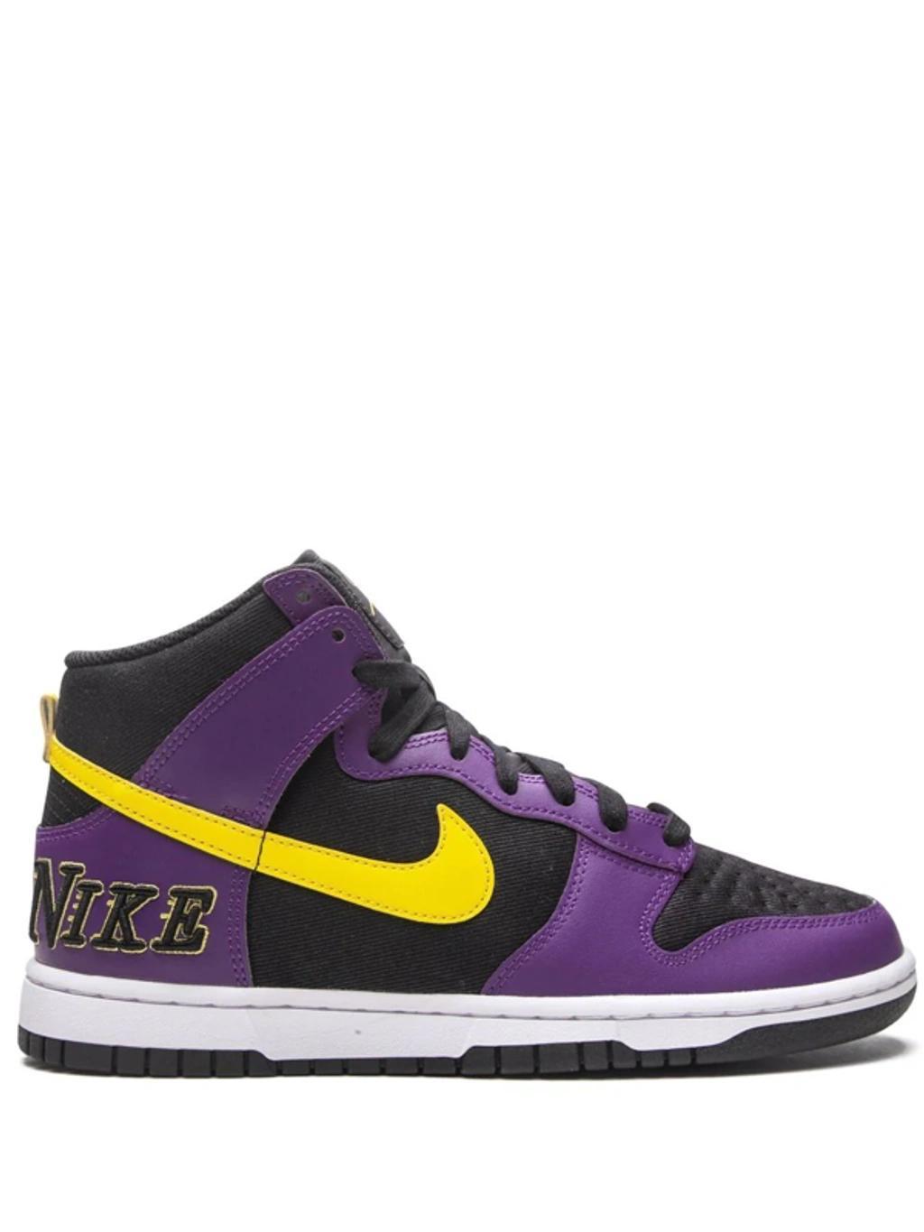 Dunk High "lakers" Sneakers In Black Product Image