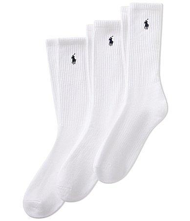 Polo Ralph Lauren Big  Tall Cotton-Blend Crew Socks 3-Pack Product Image