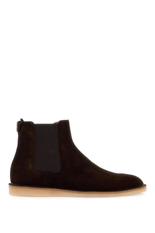 Suede Ankle Boots For In Marrone Product Image