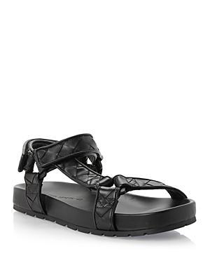 Bottega Veneta Womens Leather Flat Sandals Product Image