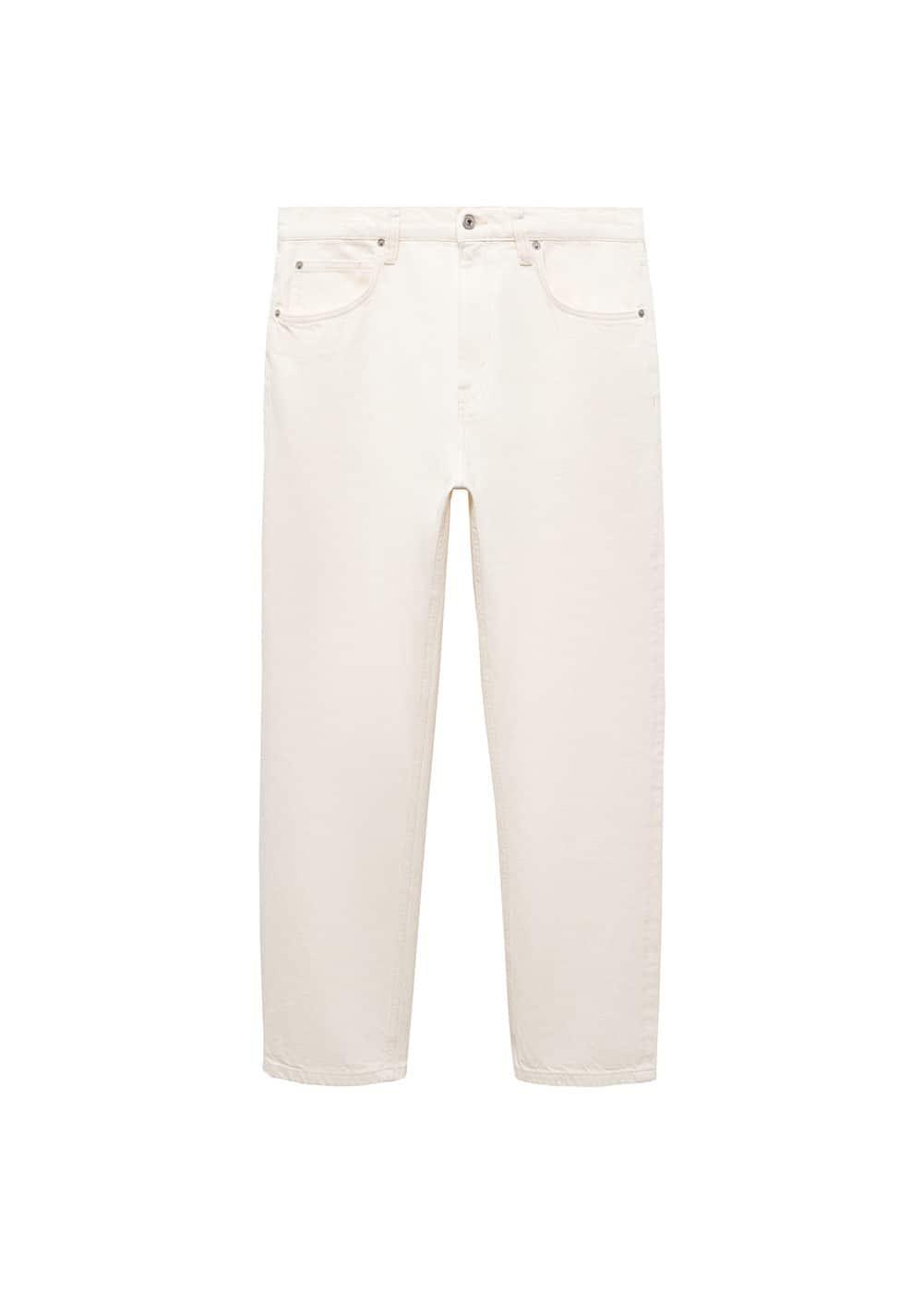 MANGO MAN - Relaxed fit cotton jeans vanillaMen Product Image