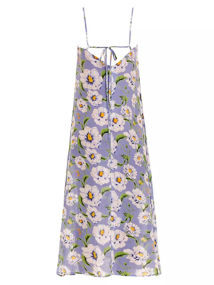 Frida Linen Floral Maxi Dress Product Image