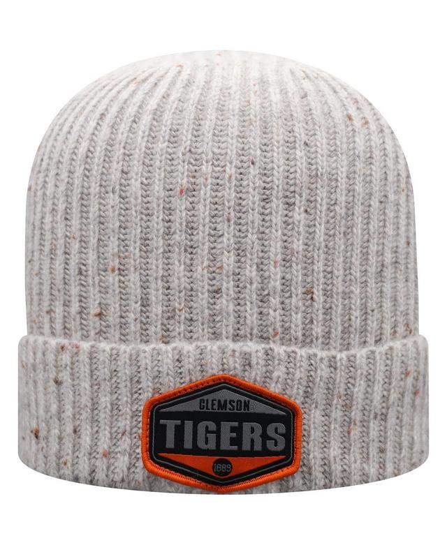 Mens Top of The World Gray Clemson Tigers Alp Cuffed Knit Hat Product Image