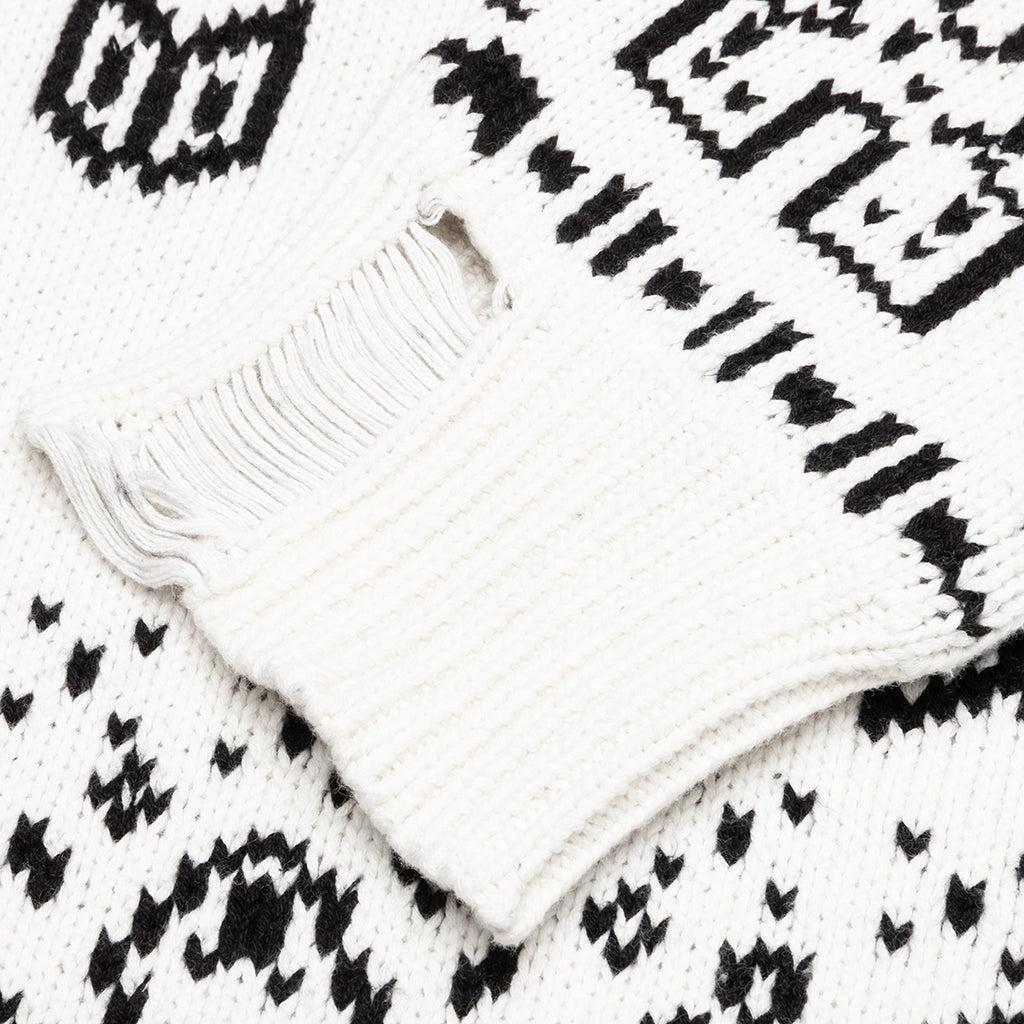 Lounge Sweater - White/Black Male Product Image