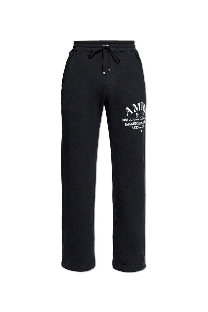 Logo Printed Drawstring Sweatpants In Black Product Image