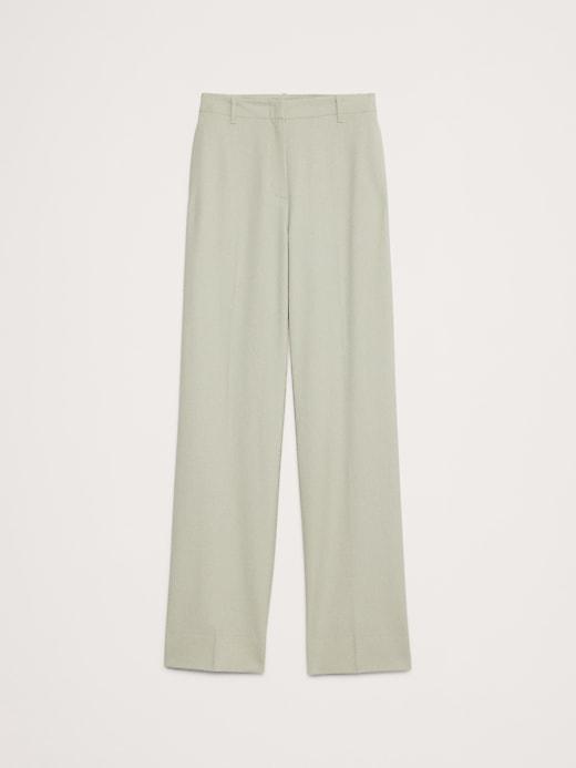 High-Rise Modern Straight Siena Italian Wool Pant Product Image