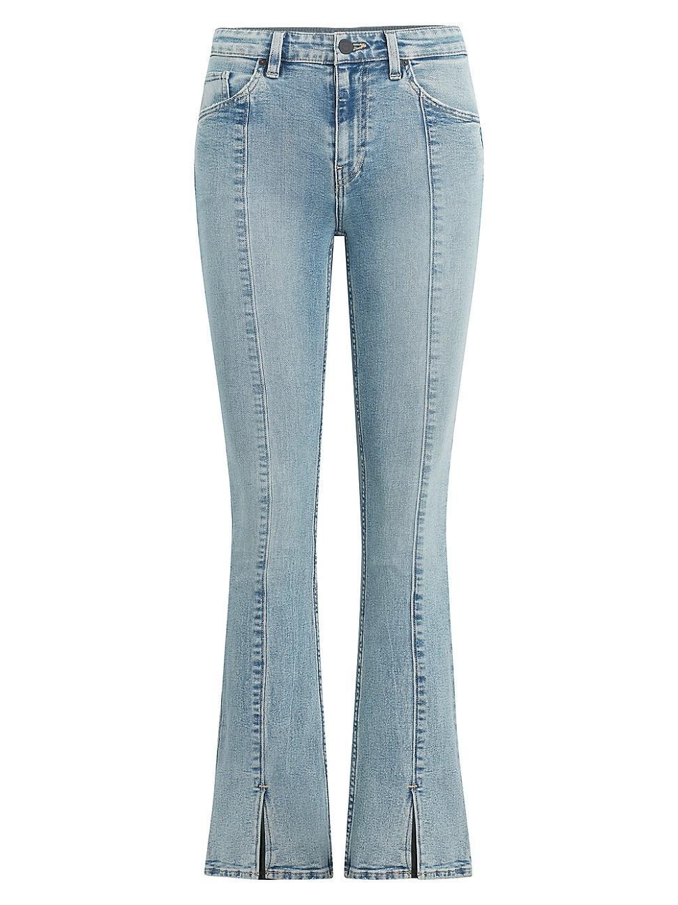 Womens Barbara High-Rise Vent Baby Bootcut Jeans Product Image