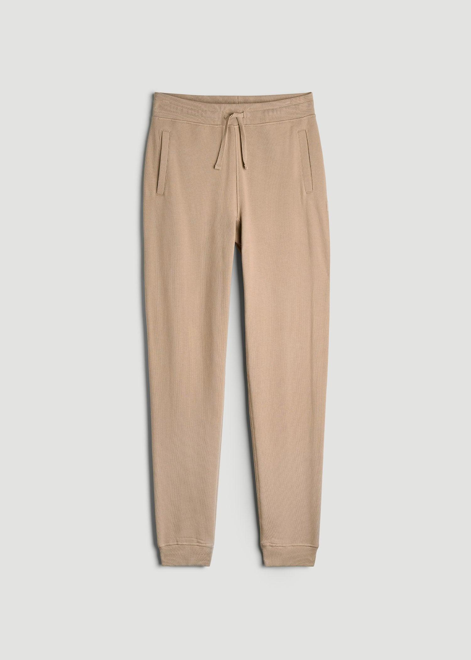 Wearever 2.0 French Terry Joggers for Tall Men in Light Camel Male Product Image