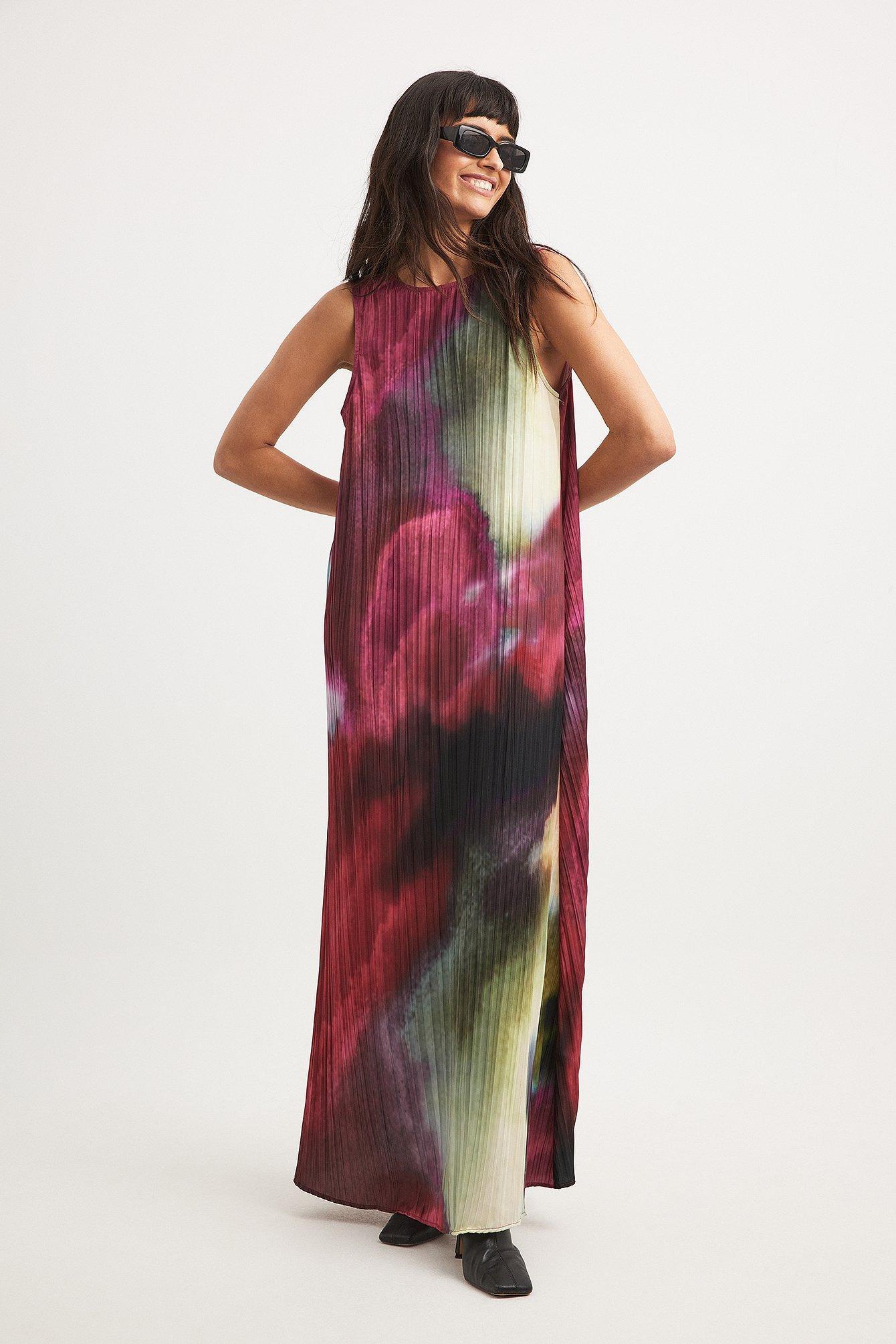 Printed Deep Back Maxi Dress product image