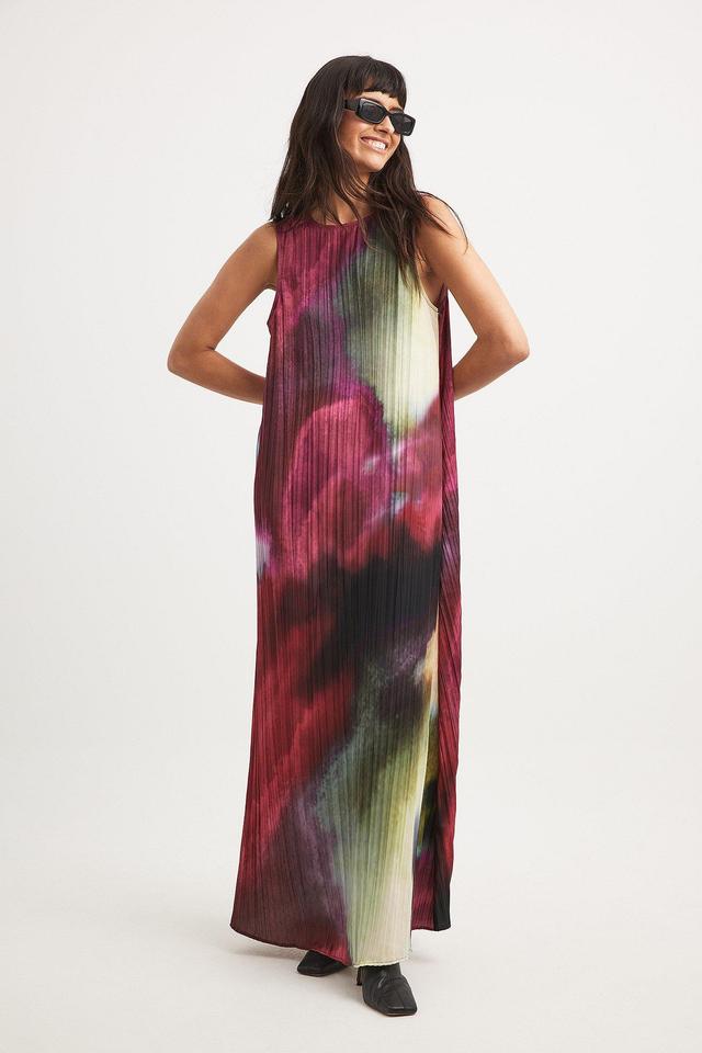 Printed Deep Back Maxi Dress Product Image