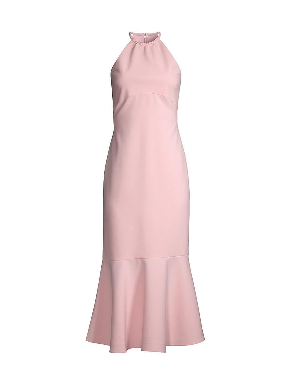 Womens Gabi Halterneck Midi-Dress Product Image