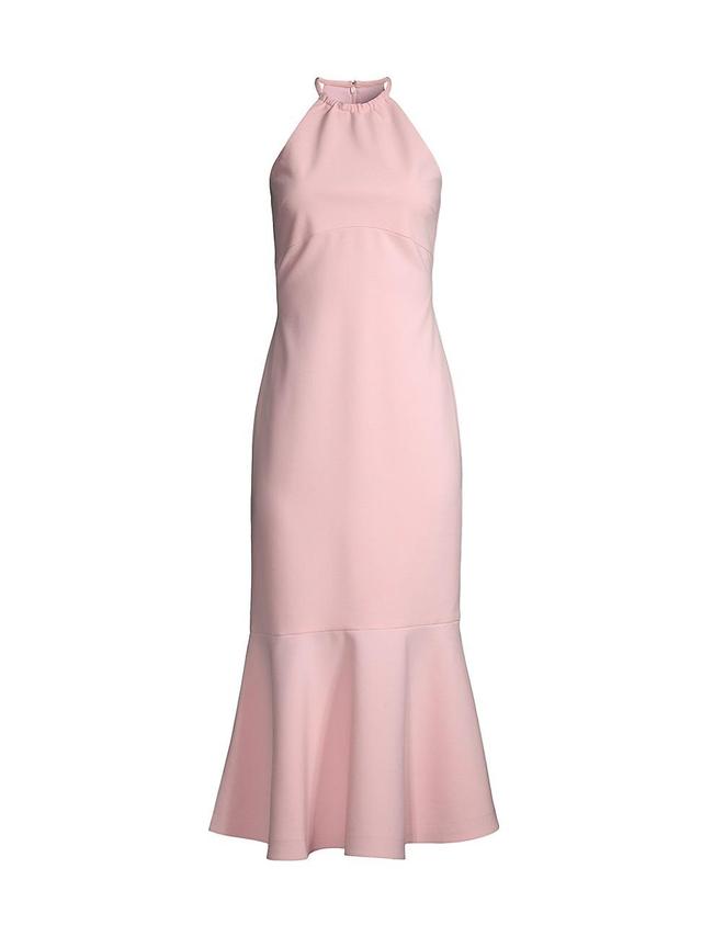 Womens Gabi Halterneck Midi-Dress Product Image