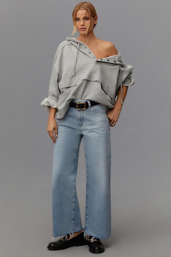 AG Saige High-Rise Crop Wide-Leg Jeans Product Image