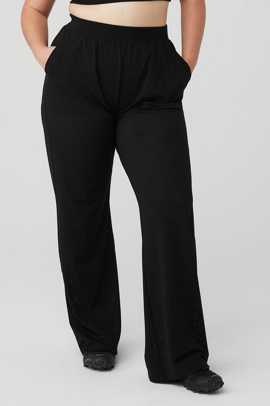 Mesh All-Star Wide Leg Pant - Black Female Product Image