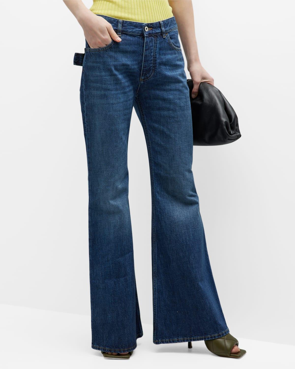 Womens Straight-Leg Cargo Jeans Product Image