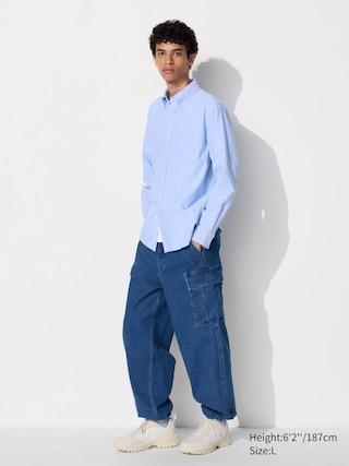 Mens Cargo Pants Denim Blue 3XL UNIQLO US Product Image