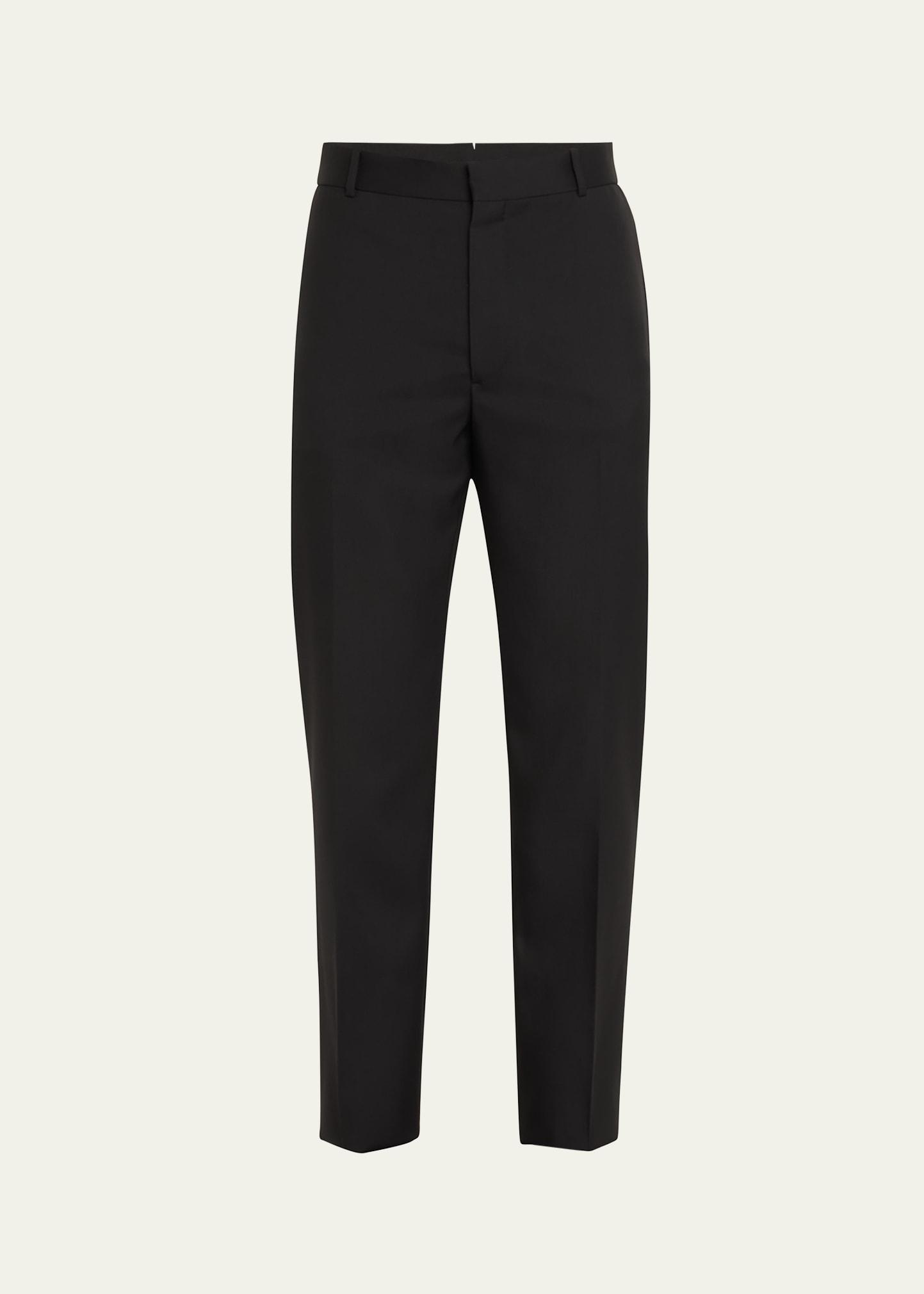 Mens Wool Gabardine Cigarette Trousers Product Image