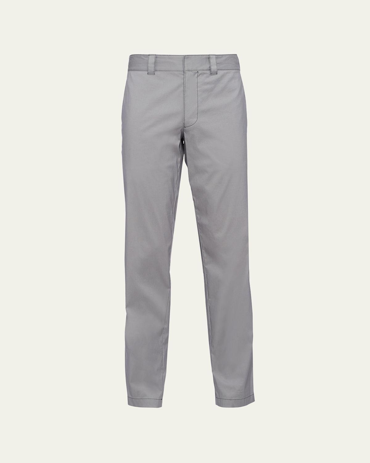 Mens Stretch Poplin Pants - Grey - Size 46 - Grey - Size 46 Product Image