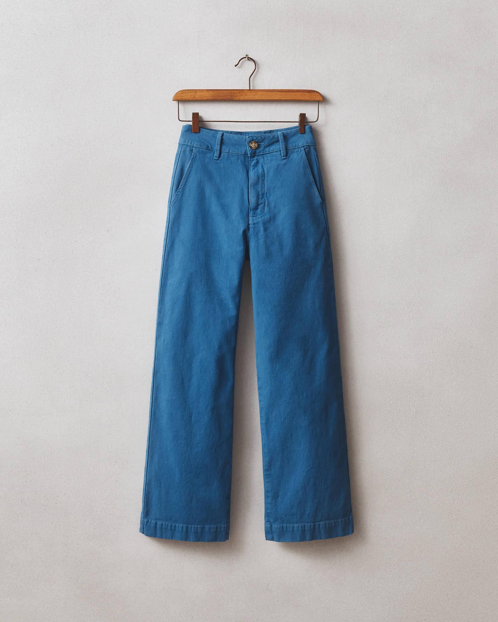 Wide Leg Pant - Blue Sail Product Image