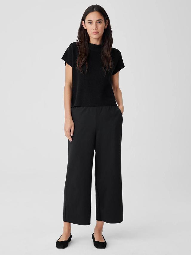 EILEEN FISHER Cotton Blend Ponte Wide-Leg Pantfemale Product Image