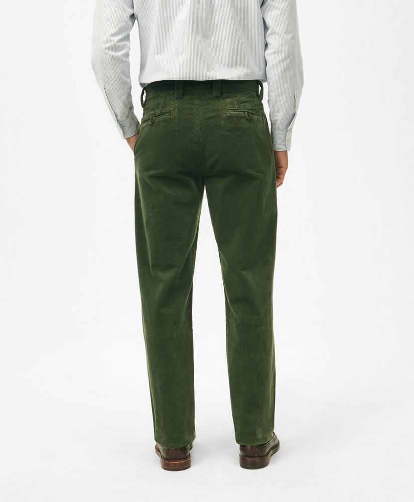 Pleated Wide-Wale Corduroy Pants Product Image