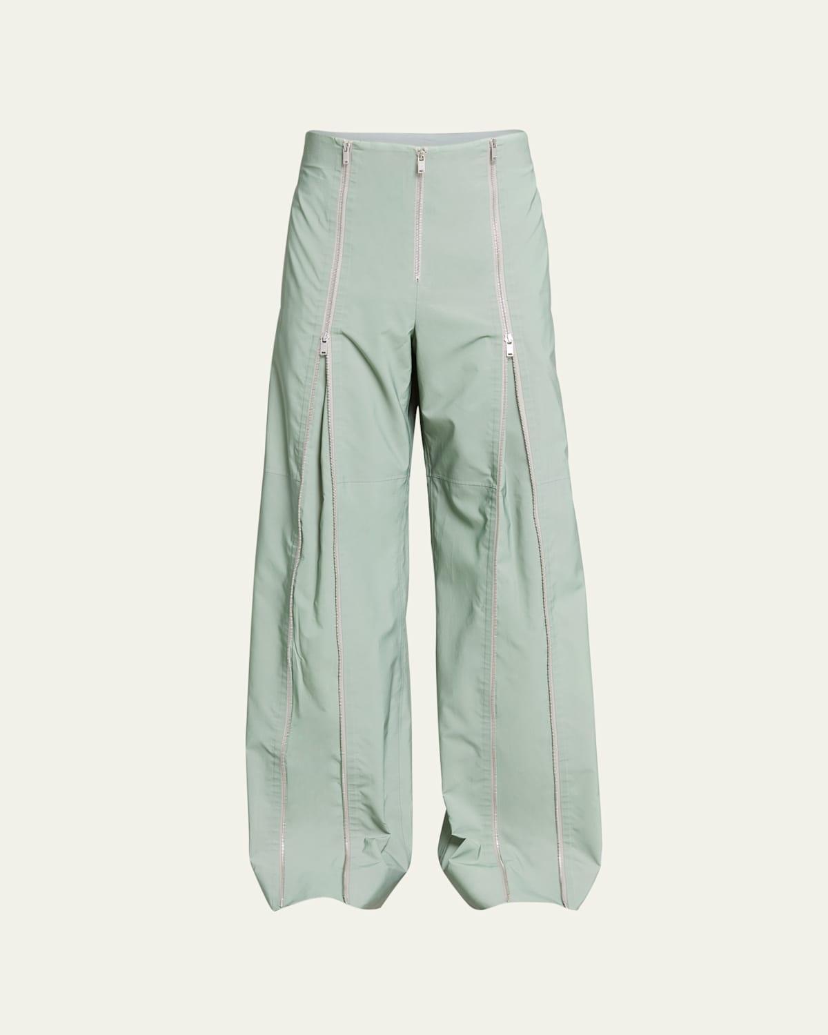 Mens Iridescent Multi-Zip Jogger Pants Product Image