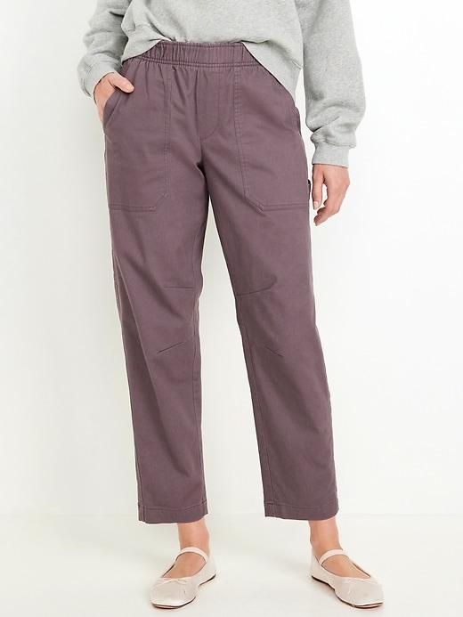 High-Waisted Pulla Utility Pants Product Image