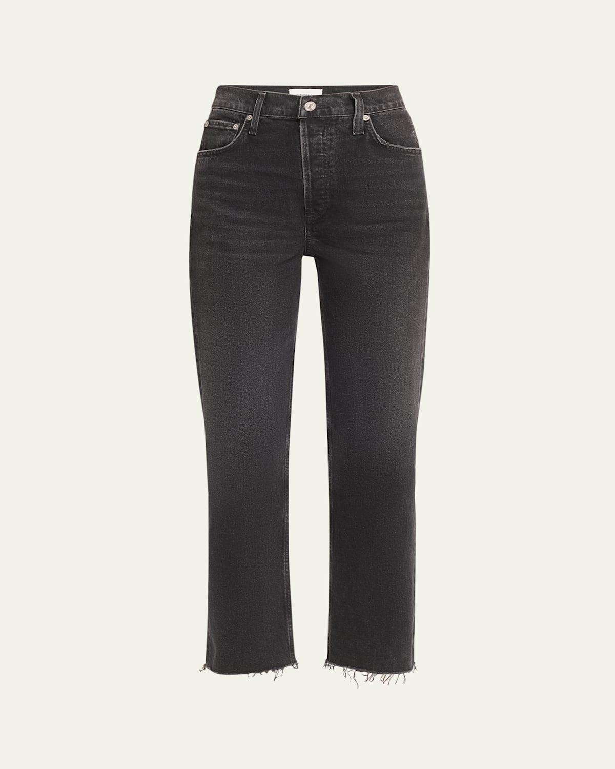 Citizens of Humanity Florence Wide Straight in Black. - size 32 (also in 26, 27, 28, 33) Product Image