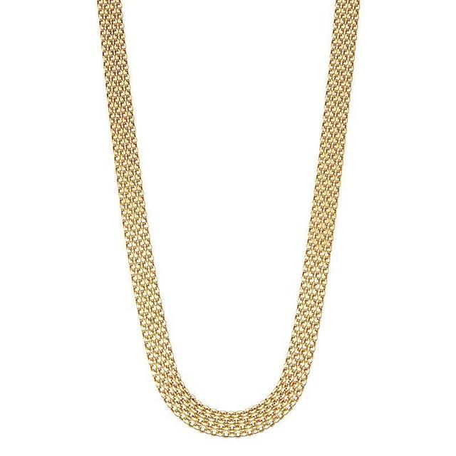 Jordan Blue 14k Gold Bismark Chain Necklace, Womens Yellow Product Image