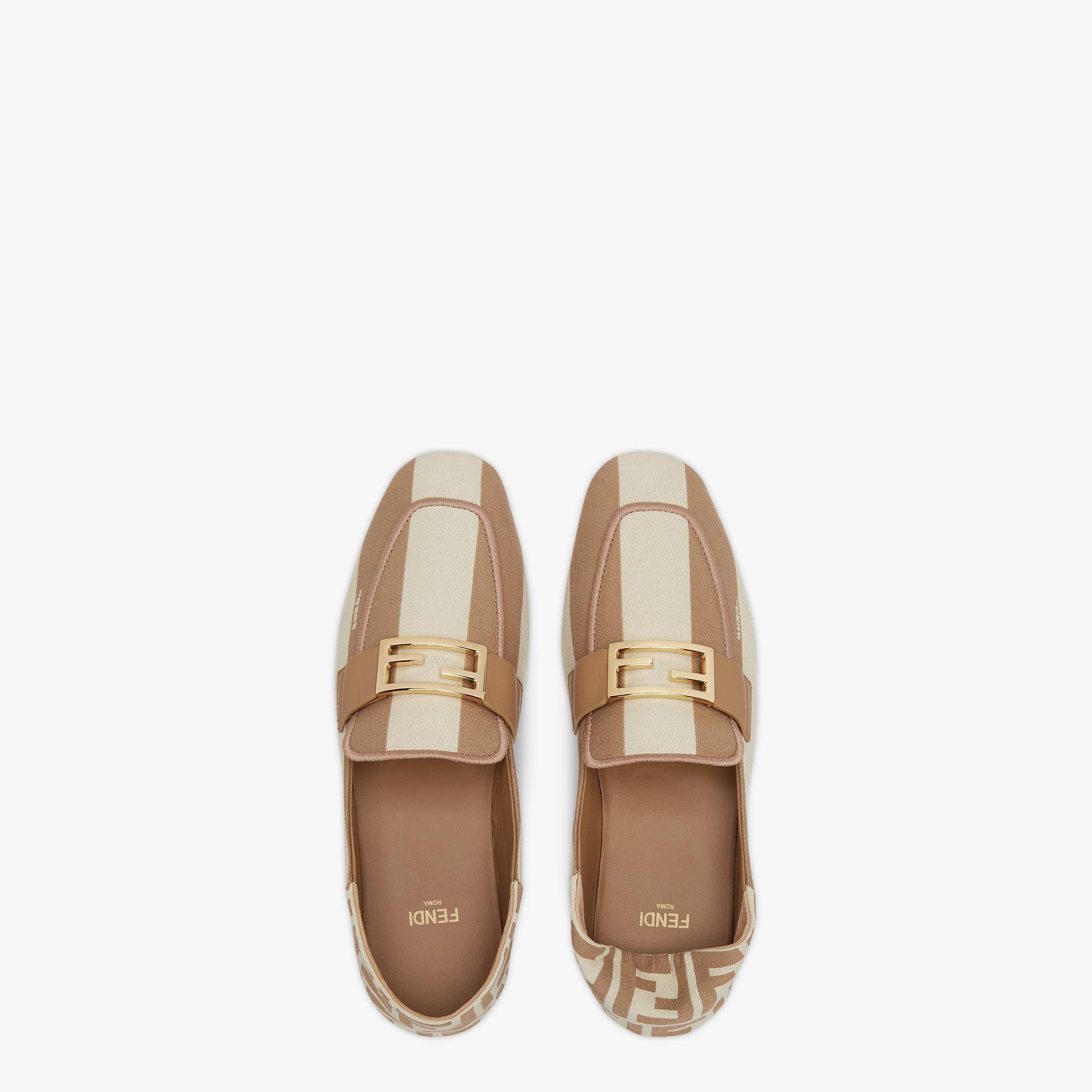 BaguetteBeige canvas loafers Product Image