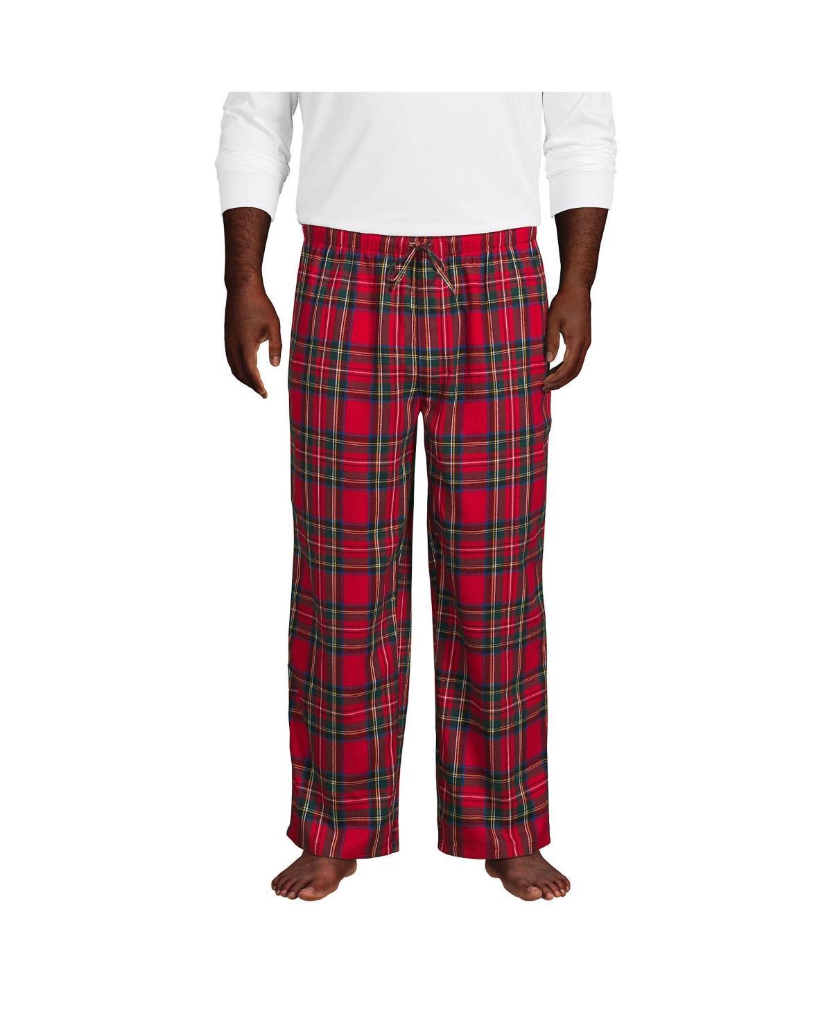 Lands End Mens Big and Tall Flannel Pajama Pants Product Image