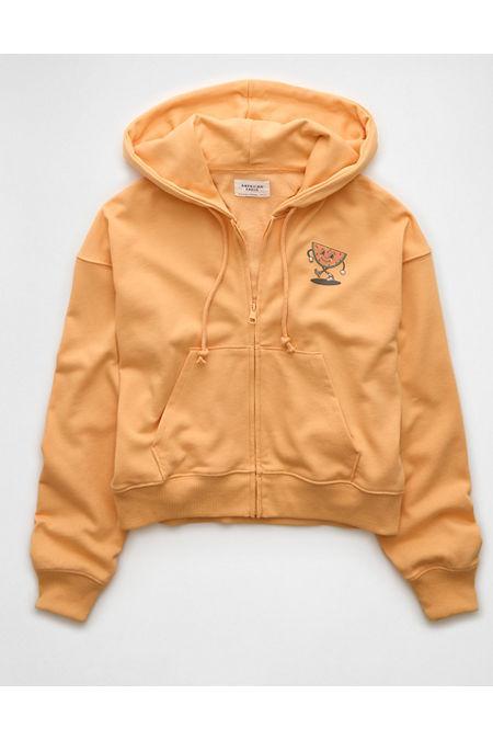 AE Fleece Zip-Up Hoodie Womens Product Image