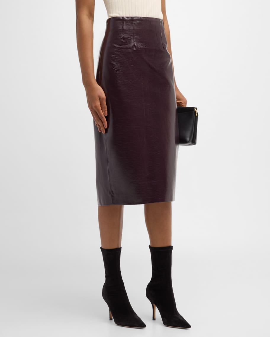 Holmes Vegan Leather Pencil Skirt product image