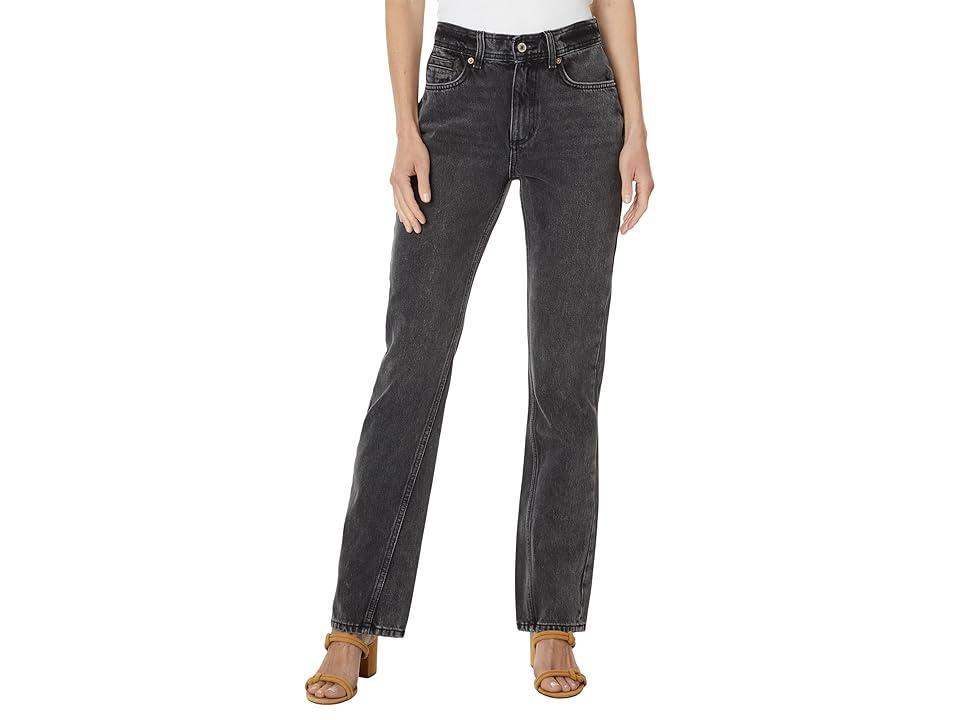 Free People Xena Slim Straight (Dark Night) Women's Jeans Product Image