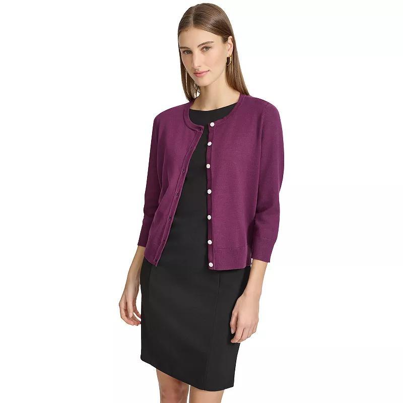 Womens Harper Rose Long Sleeve Button-Front Cardigan Blue Product Image