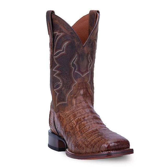 Dan Post Kingsly Mens Caiman Cowboy Boots Bay Apache Brown Product Image