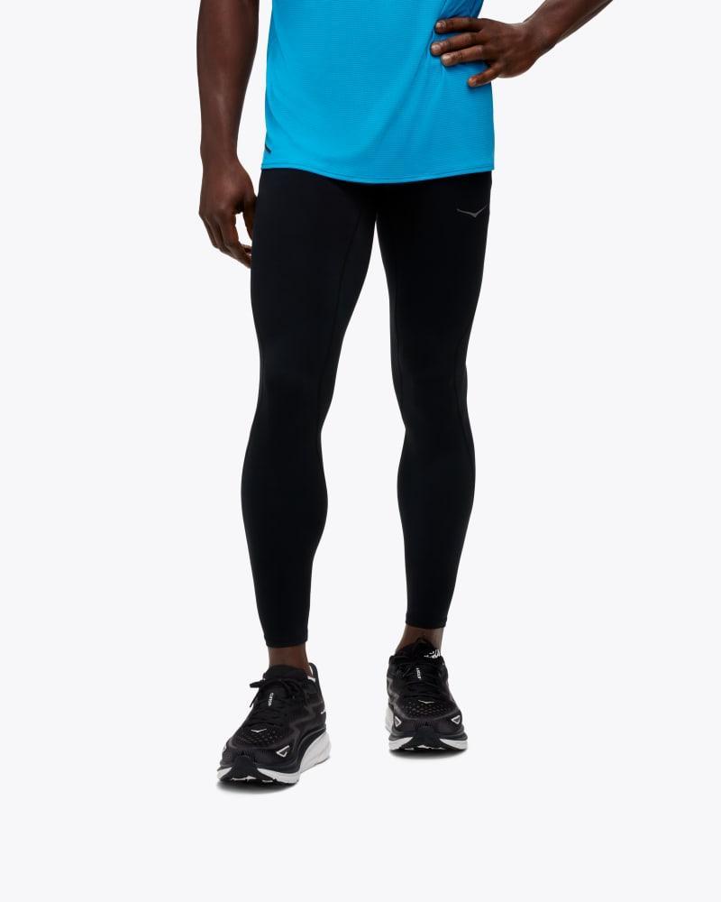 HOKA Mens Novafly Run Tights in Black, Size Small Product Image